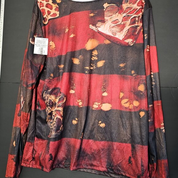 Nightmare on Elm Street Freddy Krueger Men Costume Cosplay Outfit , NWT - Picture 2 of 11